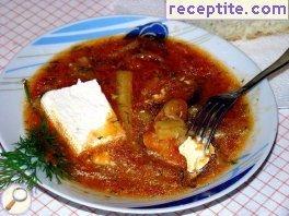 Summer dish with garlic and dill Summer dish with garlic and dill