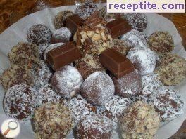 Cocoa balls of biscuits Cocoa balls of biscuits