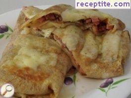Pizza in pancake Pizza in pancake