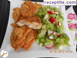 Breaded chicken with cornmeal Breaded chicken with cornmeal