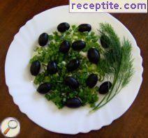 Salad onions and olives Salad onions and olives