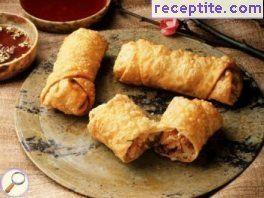 Spring rolls with meat (Spring rolls)