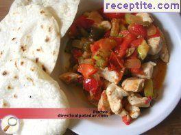 Pita-pocket Mexican chicken Pita-pocket Mexican chicken