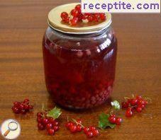 Compote of red currants (cassis)