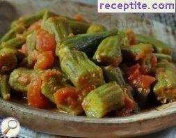 Okra with Tomatoes Okra with Tomatoes