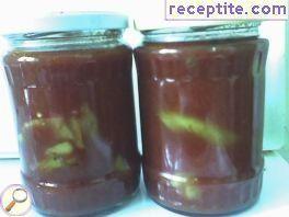 Peppers with tomato paste