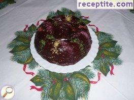 Christmas sponge cake