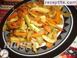 Roasted vegetables with Chinese taste