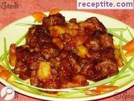 Pork with pineapple