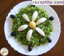 Salad of lettuce Mimosa