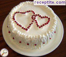 Layered cake Snow Charlotte Layered cake Snow Charlotte