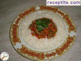 Basmati rice with vegetables and eggs