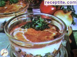 Moussaka with dry bread