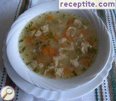 Clear chicken soup