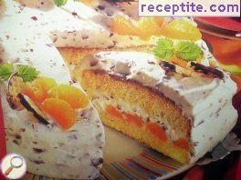 Layered cake with mandarin - II type