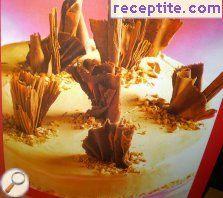 Walnut layered cake with caramel Walnut layered cake with caramel