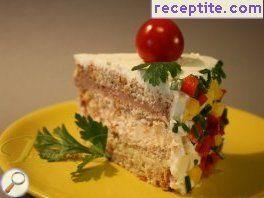 Salted layered cake Dimitrana