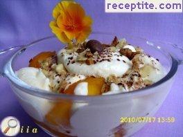Fruit cream with cottage cheese Fruit cream with cottage cheese