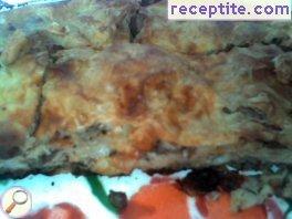 Banitsa with minced meat and soda