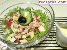 Green salad with yogurt Green salad with yogurt