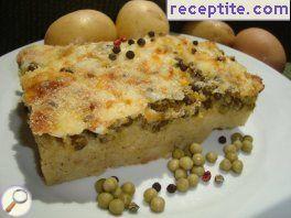 Potatoes with peas Oven