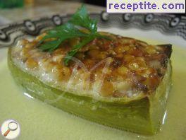 Stuffed zucchini with couscous and minced meat