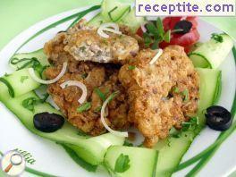 Cutlets of chicken and oatmeal