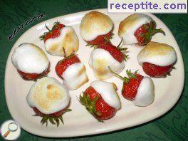 Strawberries with icing