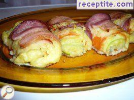 Rolls with bacon