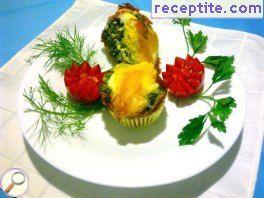 Eggs baked in muffin shapes (M * oeufins)