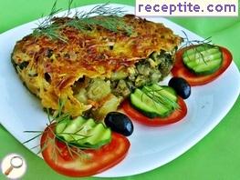 Loboda with vegetables in the oven