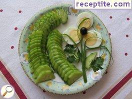 Salad of fresh cucumbers