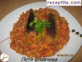 Stuffed peppers with Ropotamo mince and rice
