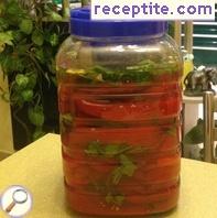 Steamed pickled red peppers