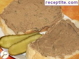 Home-made pate of chicken liver