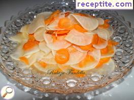 Salad turnips and carrots Salad turnips and carrots