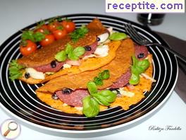 Red pancakes Chickpea