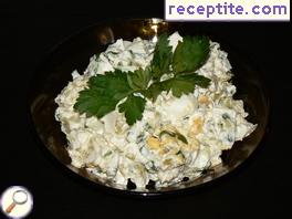 Potato Salad with Ramsons cream cheese