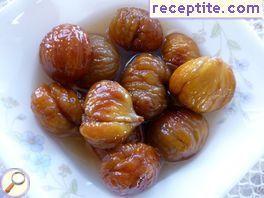 Candied chestnuts in syrup