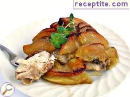 Chicken with thyme and apples