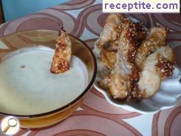 Chicken fillet with sesame