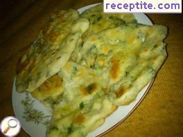 Pitas with butter and cheese