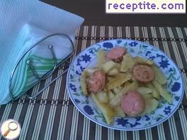 Potatoes with Macedonian sausage