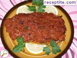 Baked mackerel with tomatoes