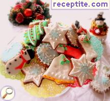 Christmas cookies with icing