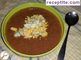 Cold tomato soup vegetarian Cold tomato soup vegetarian