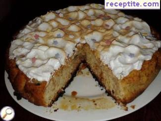 Cake with white icing Cake with white icing