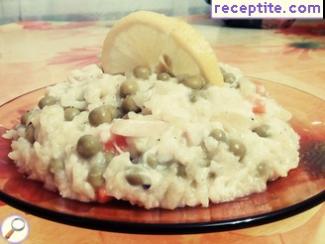 Risotto with fish