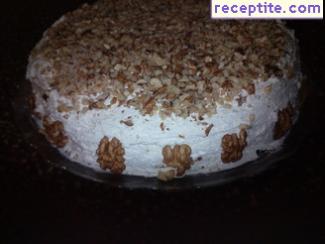 Carrot layered cake with icing