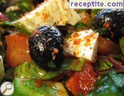 Feta cheese grilled with creamy tuna